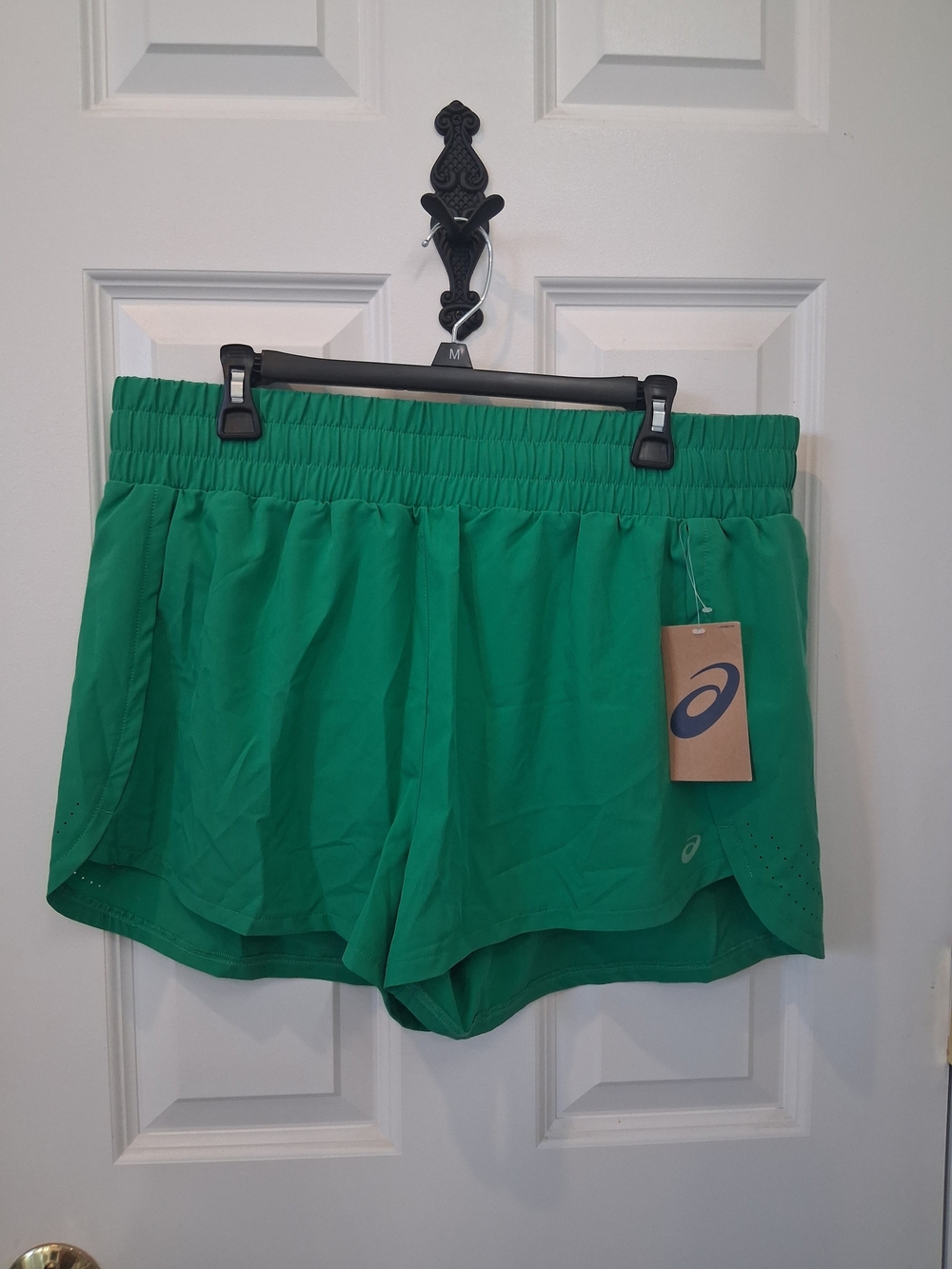 ASICS Women's Green Athletic Running Shorts